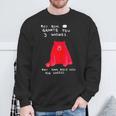 Red Bear Grants You 3 Wishes You Can Only Wish For Cheese Sweatshirt Gifts for Old Men