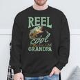 Reel Cool Grandpa Fishing Grandpas Father's Day Dad Sweatshirt Gifts for Old Men