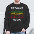 Reggae Music Musicbox Boombox Rastafari Roots Rasta Reggae Sweatshirt Gifts for Old Men