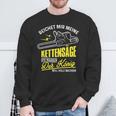 Reichet Mir Die Kettensaw Woodcutter Forest Worker Sweatshirt Geschenke für alte Männer