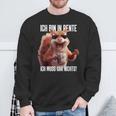 Rentner Eichhörnchen Sweatshirt, Lustiges Ich Muss Gar Nichts Motiv Geschenke für alte Männer