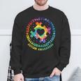 Respect Love Support Acceptance Autism Awareness Puzzle Sweatshirt Gifts for Old Men