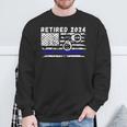 Retired Police Officer 2024 Retirement Sweatshirt Gifts for Old Men