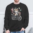 Retro Bike Cat Lover Cycling Vintage Bicycle Sweatshirt Gifts for Old Men