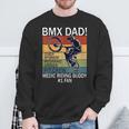 Retro Bmx Dad Coach Riding Buddy Number One Fan Father's Day Sweatshirt Gifts for Old Men