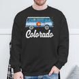 Retro Colorado Hippie Van Sketch Graphic Sweatshirt Gifts for Old Men