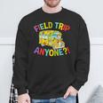 Retro Field Trip Anyone Magic School Bus Driver Sweatshirt Gifts for Old Men