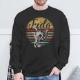Retro Judo Kampfsport-Sweatshirt, Vintage Streifen & Wurfgrafik Tee Geschenke für alte Männer