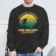 Retro Luna Pier Michigan Big Foot Souvenir Sweatshirt Gifts for Old Men