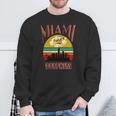 Retro Miami Vintage Dolphin Miami Area Dolphin Sweatshirt Gifts for Old Men