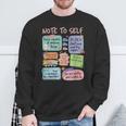 Retro Note To Self School Counselor Mental Health Sweatshirt Gifts for Old Men