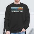 Retro Sunset Stripes Vonore Tennessee Sweatshirt Gifts for Old Men
