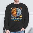 Retro Total Solar Eclipse Noblesville Indiana Sweatshirt Gifts for Old Men