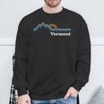 Retro VermontVintage Sunrise Mountains Sweatshirt Gifts for Old Men