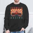 Retro Vintage Formula Racing Lovers Race Car Fan Sweatshirt Gifts for Old Men