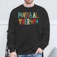 Retro Vintage Physical Therapy Physical Therapist Sweatshirt Gifts for Old Men