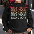 Retro Vintage Realtor Real Estate Agent Idea Sweatshirt Gifts for Old Men