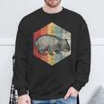 Retro Wombat Sweatshirt Geschenke für alte Männer