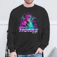 Return To Monke Become Ungovernable Vaporwave Streetwear Sweatshirt Gifts for Old Men