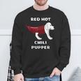 Rhcp Red Hot Chili Pupper Peppers Parody Puppy Doggy Puppies Sweatshirt Gifts for Old Men