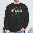 Richmond Indiana In Total Solar Eclipse 2024 1 Sweatshirt Gifts for Old Men