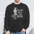 Richtig Bock Auf Metal Heavy Metal Festival Sweatshirt Geschenke für alte Männer