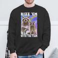 Rizz 'Em With The 'Tism Rizzler Ohio Rizz Sweatshirt Gifts for Old Men