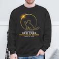 Rochester New York Cat Total Solar Eclipse 2024 Sweatshirt Gifts for Old Men
