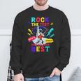 Rock The Test Dont Stress Testing Day 2024 Teachers Students Sweatshirt Gifts for Old Men