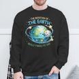 Rotation Of The Earth Makes My Day Earth Day Science Sweatshirt Gifts for Old Men