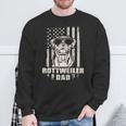 Rottweiler Dad Cool Vintage Retro Proud American Sweatshirt Gifts for Old Men