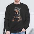 Rottweiler Dog Rottweiler Black Sweatshirt Geschenke für alte Männer