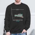 Route Map Of The Ozark Highlands Trail Sweatshirt Gifts for Old Men