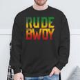 Rude Bwoy Rasta Reggae Roots Clothing Jamaica Sweatshirt Gifts for Old Men
