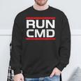 Run Cmd Programmer Sys Admin Sweatshirt Geschenke für alte Männer