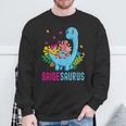 Saigesaurus Personalisierter Name Saige Dino Dinosaurier Geburtstag Sweatshirt Geschenke für alte Männer