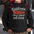 San Diego Surfing Vintage California Surf Sweatshirt Gifts for Old Men