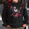 Santa Claus Guitar Player Rock & Roll Christmas Sweatshirt Gifts for Old Men