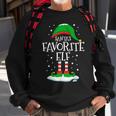 Santa's Favorite Elf Christmas Family Matching Xmas Sweatshirt Gifts for Old Men