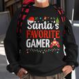 Santa's Favorite Gamer Christmas Gaming Xmas Gamer Sweatshirt Gifts for Old Men