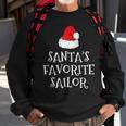 Santa's Favorite Sailor Christmas Hat Sailing Sweatshirt Gifts for Old Men