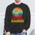 Saoirse Saurus Family Reunion Last Name Team Custom Sweatshirt Gifts for Old Men