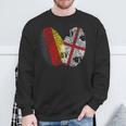 Sarden Fingerprint Sardegna Sardinia Sweatshirt Geschenke für alte Männer