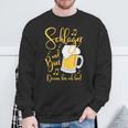 Schlager Und Bier Darum Bin Ich Hier Festival S Sweatshirt Geschenke für alte Männer