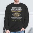 Schonend Behandeln Oldtimer Year Of Manufacture 1978 Born Birthday Sweatshirt Geschenke für alte Männer
