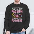Seed Of Flowers-Fields Of Flowers Gardener Trimmer Landscape Sweatshirt Gifts for Old Men
