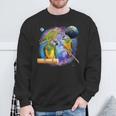 Senegal Parrots In Space Senegal Parrot Sweatshirt Gifts for Old Men