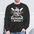 Senior 2024 Baseball Senior Year Class Of 2024 Sweatshirt Gifts for Old Men