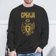 Serbia Serbian Serb Srbija Eagle Sweatshirt Geschenke für alte Männer