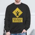 You Shall Not Pass Wizard Sign Lord Geek Clothing Sweatshirt Gifts for Old Men